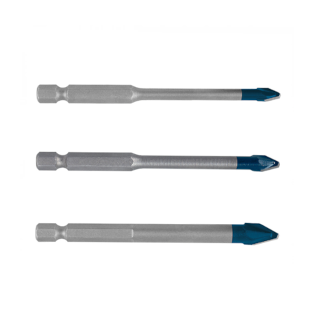 Jogo de Brocas Diamantadas 5 a 8mm para Cerâmica Carbide 3 Peças 2608900595 HEX-9 EXPERT BOSCH-01e609fc-714b-499e-ac2a-78d1534332b0