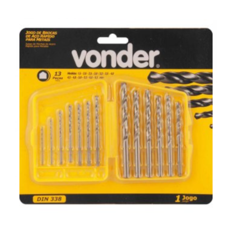 Jogo de Brocas HSS 1.5 a 6.5mm com 13 Peças 5353015650 VONDER-fc5a5a1d-7bff-4f0e-a160-84a29c1c7563