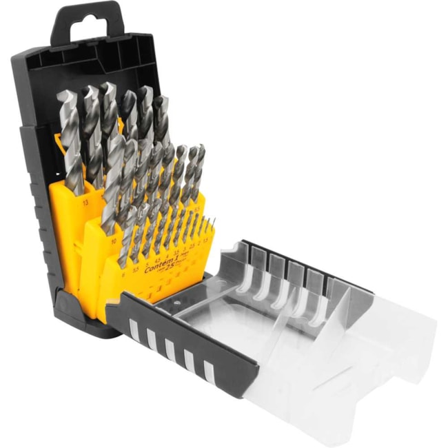 Jogo de Brocas HSS 1 a 13mm com 25 Peças 5353025113 VONDER-434b03cc-b8a9-4185-a567-90bc2a4a6729