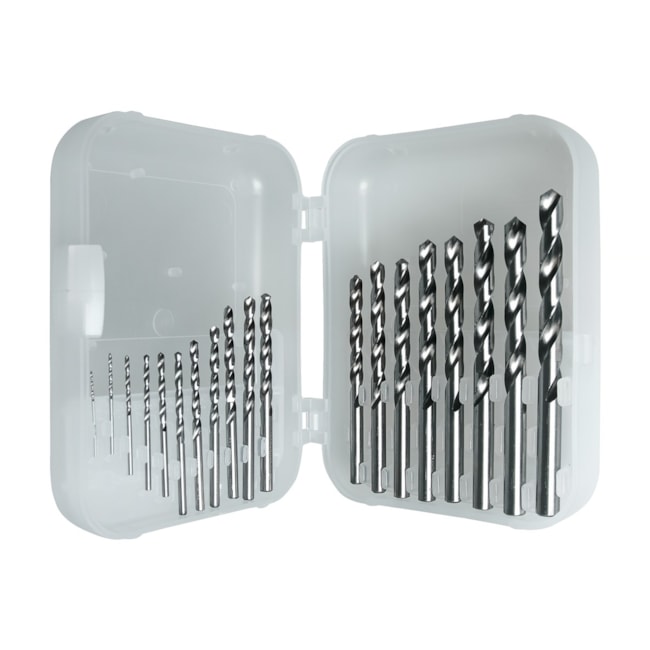 Jogo de Brocas HSS para Aço 1 a 10mm Din 338 19 Peças 43141519 TRAMONTINA MASTER-27030659-fcbf-47d4-a087-6a30ec6ed961