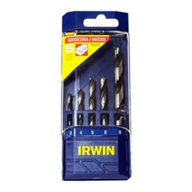 Jogo de Brocas para Madeira de 3 Pontas com 5 Peças 1865316 IRWIN