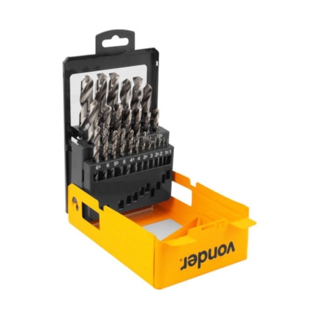 Jogo de Brocas para Metais Din 338 1.00mm à 13.00mm 25 Peças 5353001130 VONDER-9b5f75dc-3659-494f-a9de-c5113ee3b37c