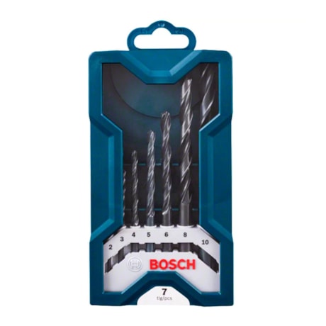 Jogo de Brocas para Metal Mini X-Line 2,0-10,0mm 7 Peças 2607017508 BOSCH-95264122-87e8-43fa-8dba-15a5d2e0deda