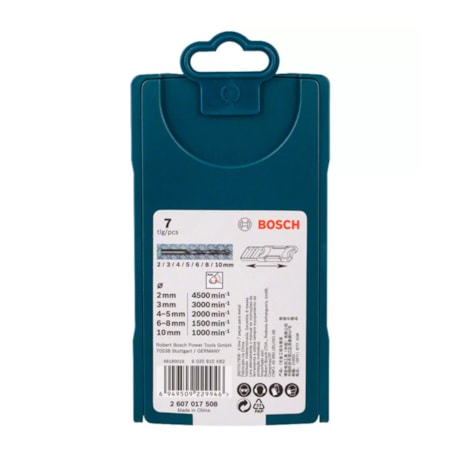 Jogo de Brocas para Metal Mini X-Line 2,0-10,0mm 7 Peças 2607017508 BOSCH-76f87b4f-4046-4f3f-b020-0c9cef6e2a75
