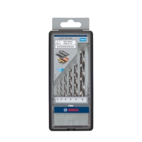 Jogo de Brocas para Metal PRO Metal HSS-G 2,0-8,0mm com 6 Peças 2607010529 BOSCH