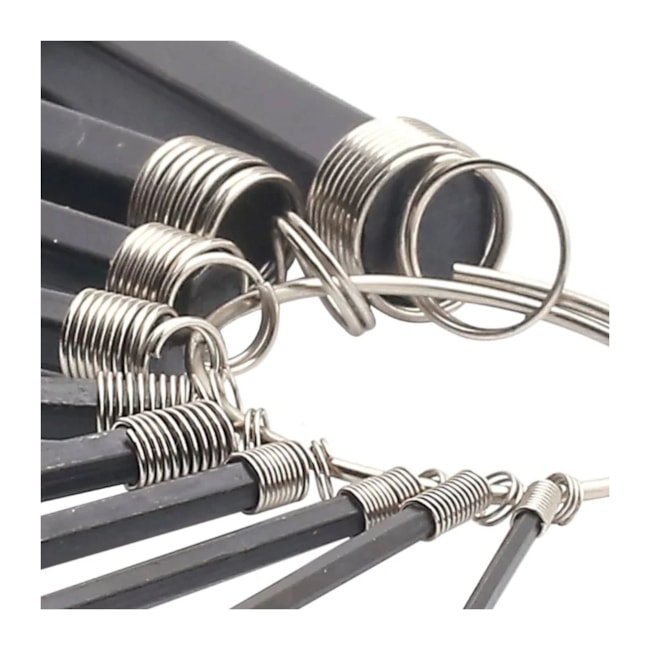 Jogo de Chave Allen Hexagonal Curta 1.5mm A 10mm 10 Peças com Argola 112665 SPARTA-738edc74-5a88-4af6-8f0a-e4ea19f3191c