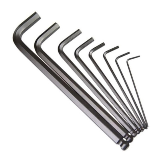Jogo de Chave Allen Hexagonal L Abaulada 1.5mm a 10mm 9 Peças e Suporte 220890SBR BELZER/SATA-7d7c835c-a623-4be8-ba88-783b9a900499