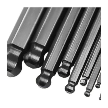 Jogo de Chave Allen Hexagonal L Abaulada 1.5mm a 10mm 9 Peças e Suporte 220890SBR BELZER/SATA-f117e652-5270-47d0-b8a2-99314941afc1