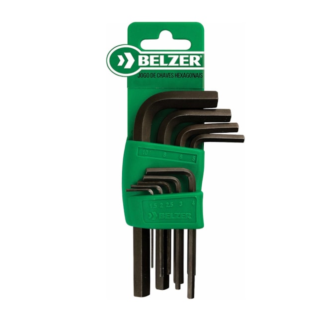 Jogo de Chave Allen Hexagonal L Curta 1.5mm a 10mm 9 Peças 220407SBR BELZER/SATA-1118c665-69d1-4afd-96e8-32a549dcfb67
