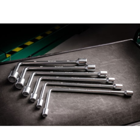 Jogo de Chave Biela Sextavado 8 a 19mm com 12 Peças ST08021L SATA-09ea3006-ba4f-41e4-8269-8aaadbaaa92b