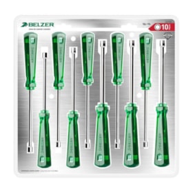 Jogo de Chave Canhão 4 a 13mm com 10 Peças 252010BN BELZER