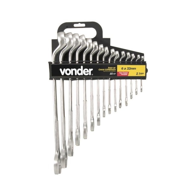 Jogo de Chave Combinada 6 a 32mm 15pecas 3640063200 VONDER-f9926231-ed2e-436f-a595-c0917cb868ee