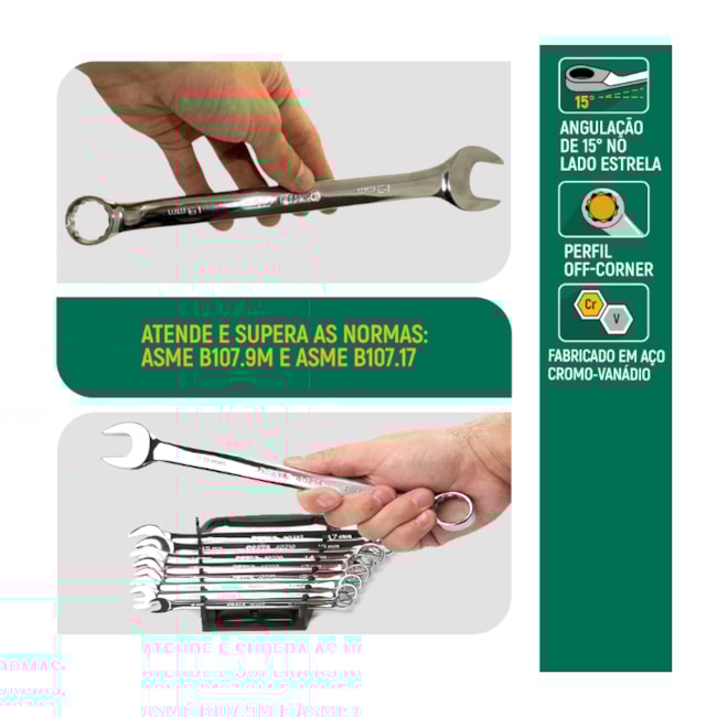 Jogo de Chave Combinada 8-19mm com 9 Peças ST09020SJ BELZER/SATA-4dd2422e-a8f3-4dad-a662-7b04ee04a7c0