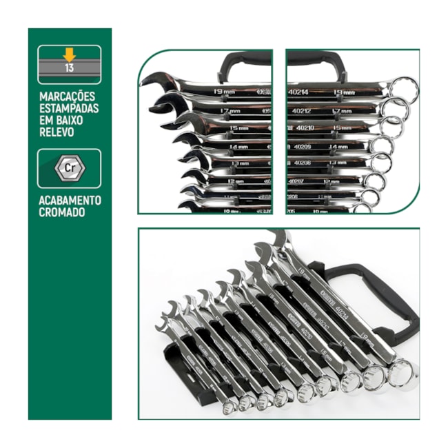 Jogo de Chave Combinada 8-19mm com 9 Peças ST09020SJ BELZER/SATA-02a57bb5-0e15-4f67-9a64-30dc091ceeb8