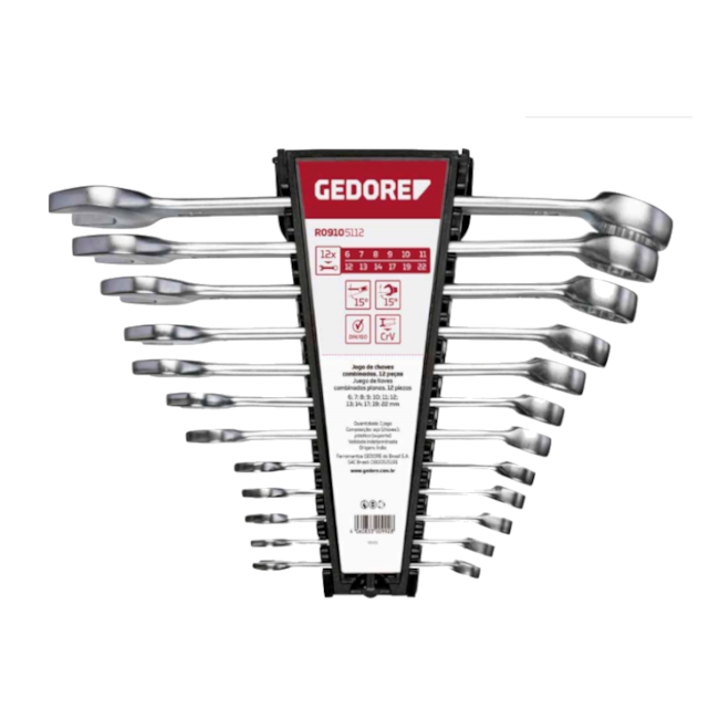 Jogo de Chave Combinada com 17 Peças R09105017 GEDORE RED-5e4bd329-75ff-4f94-aa77-4c47320568fb