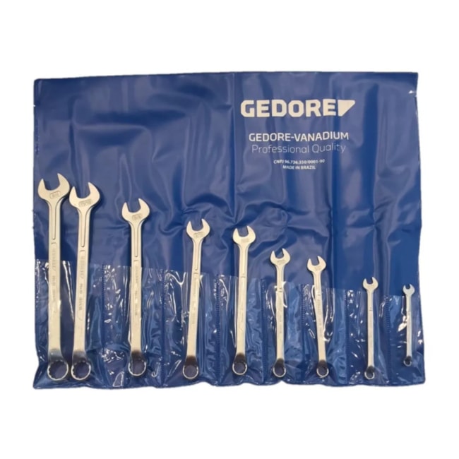 Jogo de Chave Combinada com 9 Peças 1B-9P GEDORE-93b7f48c-fd25-4d14-a5ce-0b99e75e2956