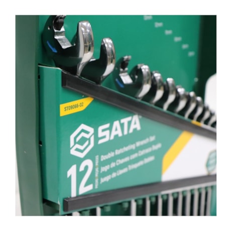 Jogo de Chave Combinada com Catraca 12 Peças ST09066-02 SATA-fda7dc0e-f1d7-46be-bfa4-58f833f8c588