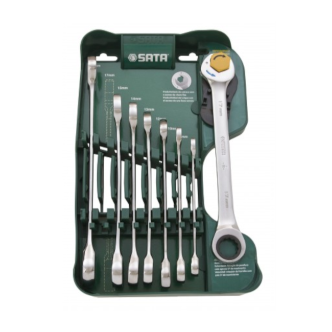 Jogo de Chave Combinada com Catraca 8-19mm 8 Peças ST08007ASJ SATA-44d55b41-9e34-412e-9cb7-fcedeb241def