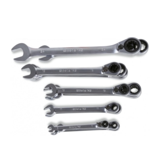 Jogo de Chave Combinada de 6 a 22mm com Catraca Reversível 15 Peças 142/S15 BETA-6b7d112c-a37a-404d-9f20-49064f16850c