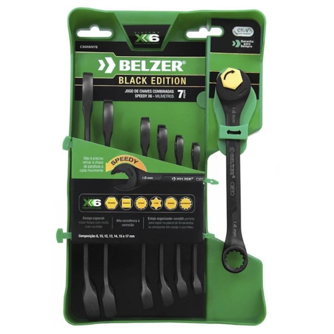 Jogo de Chave Combinada Speedy com 7 Peças CX6RWM7B BELZER-533f9557-806e-49ed-8a52-2e29651c27aa