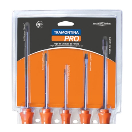 Jogo de Chave de Fenda e Phillips com 5 Peças TWISTER 44130/505 TRAMONTINA PRO-8175b10f-d65c-4abe-b509-6a791283fe43