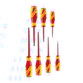 Jogo de Chave de Fenda e Phillips Isolada 1000V VDE com 7 Peças VDE 2170-2160 GEDORE