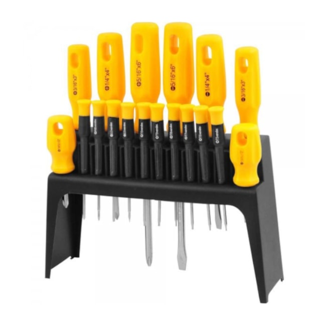 Jogo de Chave de Fenda Phillips e Hexalobular com 18 Peças 3072218000 VONDER-c82037d6-eedb-4be8-9829-6d47ba69e9d8