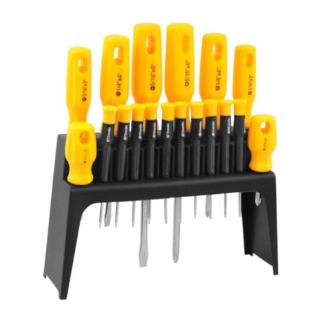 Jogo de Chave de Fenda Phillips e Hexalobular com 18 Peças 3072218000 VONDER-6a947f42-4779-4759-9ab5-2b80b9f6174a