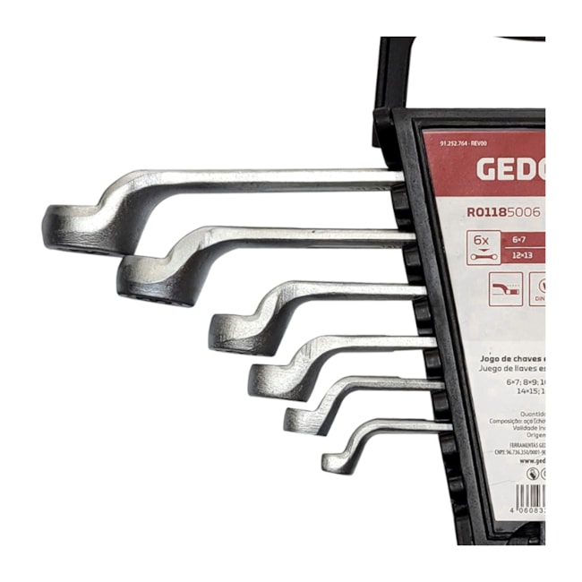 Jogo de Chave Estrela 6mm a 32mm com 12 Peças R01185012 GEDORE RED-aed104a0-6027-4d75-9fa7-d707506c4524