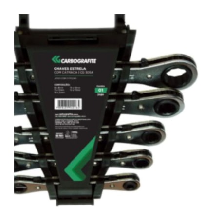 Jogo de Chave Estrela com Catraca 5 Peças 012417412 CARBOGRAFITE-846bab9c-d424-4e2a-9aff-5191ec0d9e0d