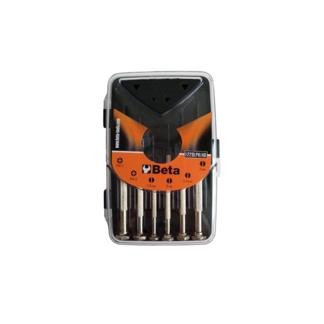 Jogo de Chave Fenda/Phillips Relojoeiro 6 Peças 1229LPH/A6 BETA-6dd9404e-f578-4570-965e-b4a220204b00