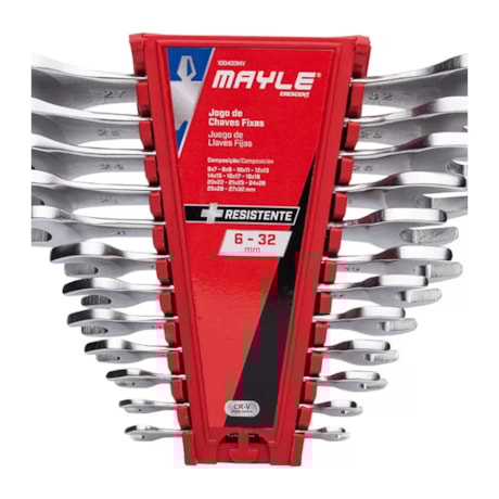 Jogo de Chave Fixa 6mm a 32mm com 12 Peças 100403MY MAYLE-e1599d4e-7c40-412d-8c2d-226e2e15f3b5