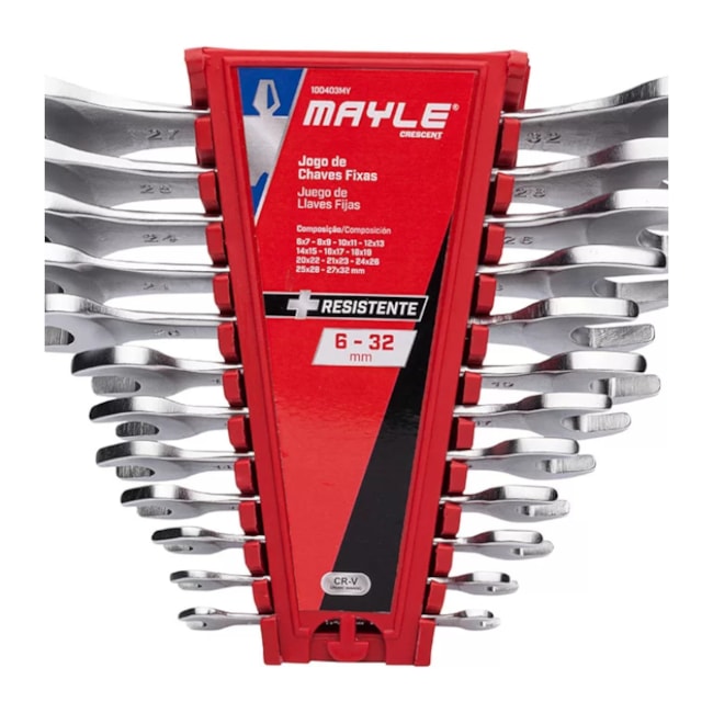 Jogo de Chave Fixa 6mm a 32mm com 12 Peças 100403MY MAYLE-dc40e382-0bdb-416e-8c77-3931d5164a20