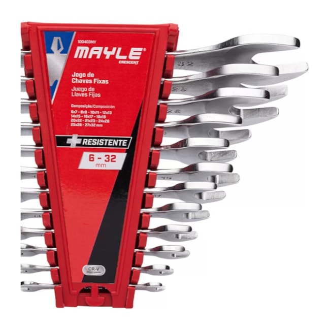 Jogo de Chave Fixa 6mm a 32mm com 12 Peças 100403MY MAYLE-5b4274e5-07b3-431c-81d1-3308b718230f