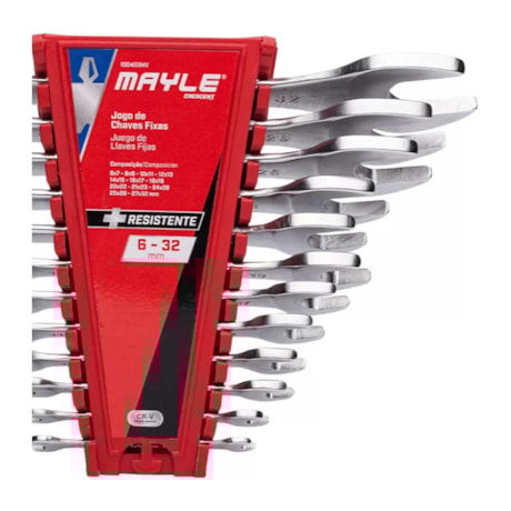 Jogo de Chave Fixa 6mm a 32mm com 12 Peças 100403MY MAYLE-f81f3ac1-5af2-4a87-92e5-570bb62fe084