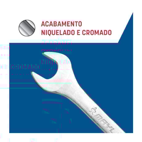 Jogo de Chave Fixa CR-V 6MM A 17MM com 6 Peças 100408MY MAYLE-bfed460c-c0b9-40e3-9662-4cf86b1ca8dd