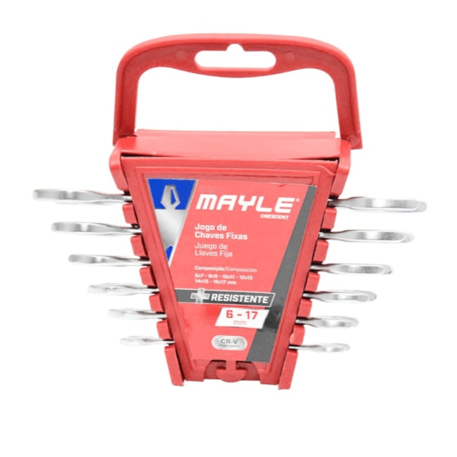 Jogo de Chave Fixa CR-V 6MM A 17MM com 6 Peças 100408MY MAYLE-7177b545-558d-4574-8581-b3e44929e5b8