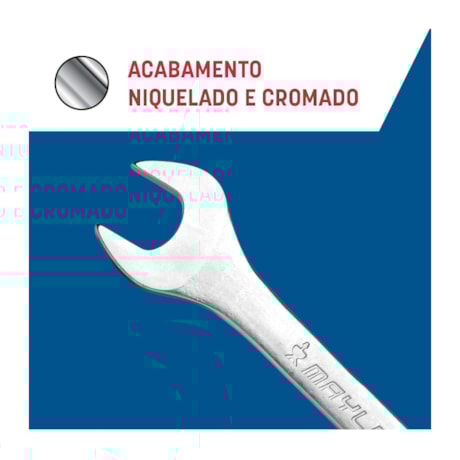 Jogo de Chave Fixa CR-V 6MM A 22MM com 8 Peças 100402MY MAYLE-3680a6dc-5542-41fd-a6d6-a6e71e74a8f7