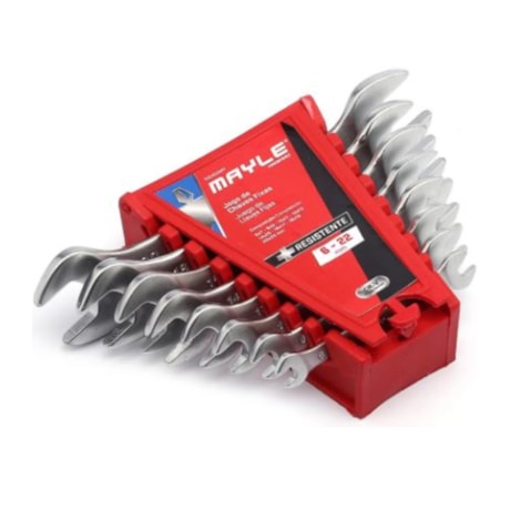 Jogo de Chave Fixa CR-V 6MM A 22MM com 8 Peças 100402MY MAYLE-b43295e6-5e2c-4c12-ae17-3e71c0e3a42a