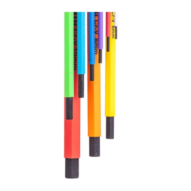 Jogo de Chave Hexagonal Colorida L Longa com 9 Peças ST09107CHBSJ SATA-f5154cbd-2cae-480b-88a6-9c725626b95f