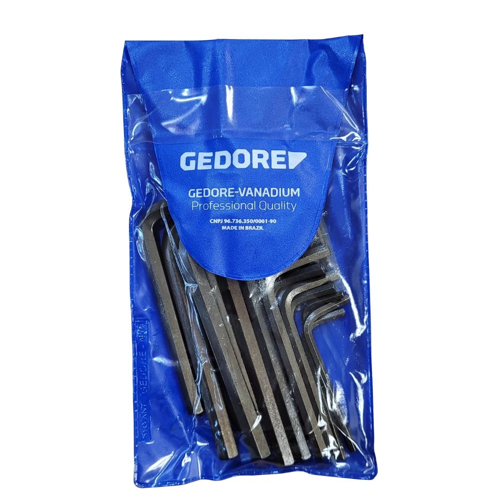 Jogo de Chave Hexagonal L 0.7 A 10MM / 1/16