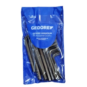 Jogo de Chave Hexagonal L 0.7 A 10MM / 1/16