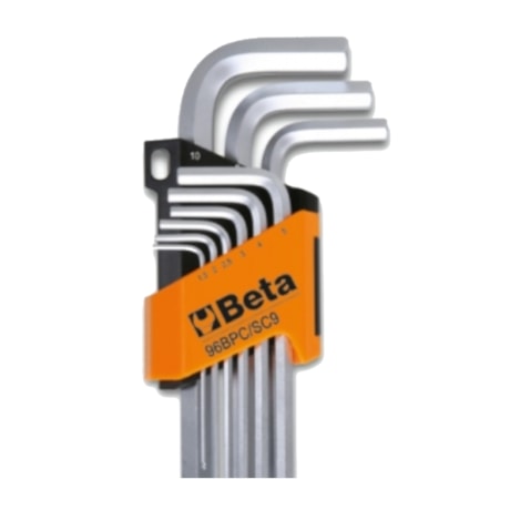 Jogo de Chave Hexagonal L Abaulada 1.5MM A 10MM 9 Peças 96BPC/SC9 BETA-ff204ef1-0ac6-401b-91c2-f3bbba4ea6ed