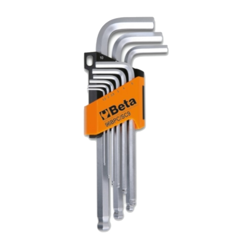 bhq Jogo de Chave Hexagonal L Abaulada 1.5MM A 10MM 9 Peças 96BPC/SC9