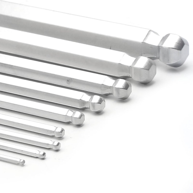 Jogo de Chave Hexagonal L Abaulada com 9 Peças 112339 MTX