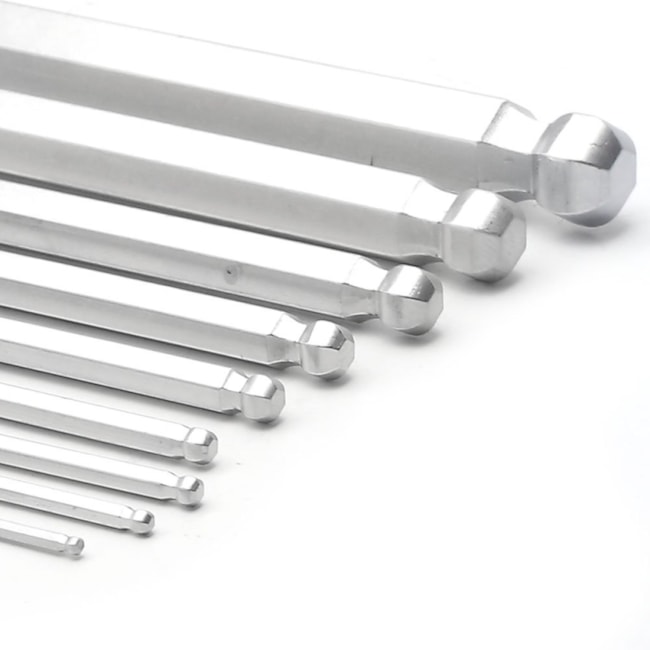 Jogo de Chave Hexagonal L Abaulada com 9 Peças 112339 MTX-f6f21945-ffa6-446f-8b91-e25827d4feb1