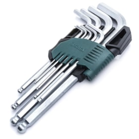Jogo de Chave Hexagonal Longa 3 a 10mm 8 Peças ST09145L SATA