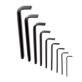 Jogo de Chave Hexagonal Longa com 9 Peças 1/8