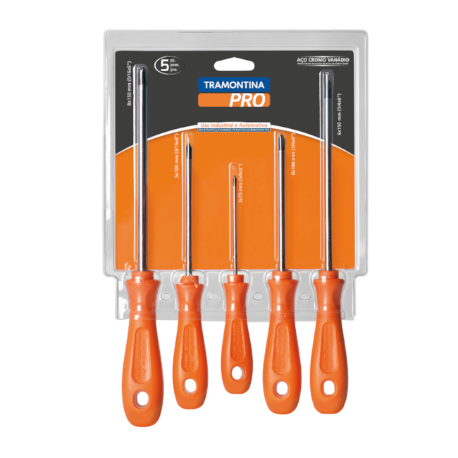 Jogo de Chave Phillips com 5 Peças 44135/505 TRAMONTINA PRO-23b70de0-efb0-48ba-bb24-21bcf6db8e40