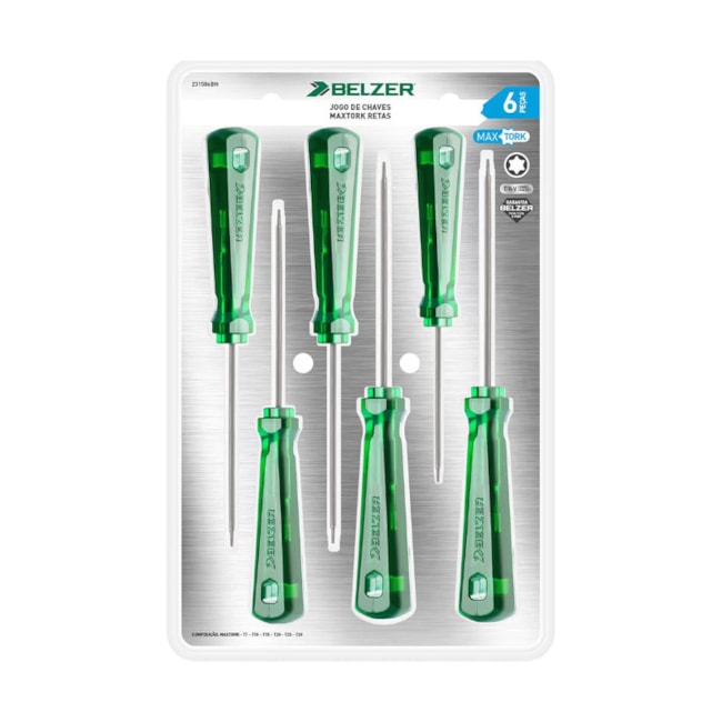 Jogo de Chave Torx Cabo T 7 a T 30 com 6 Peças 231506BN BELZER-cebfee07-4d43-4d45-810f-e256b989b098